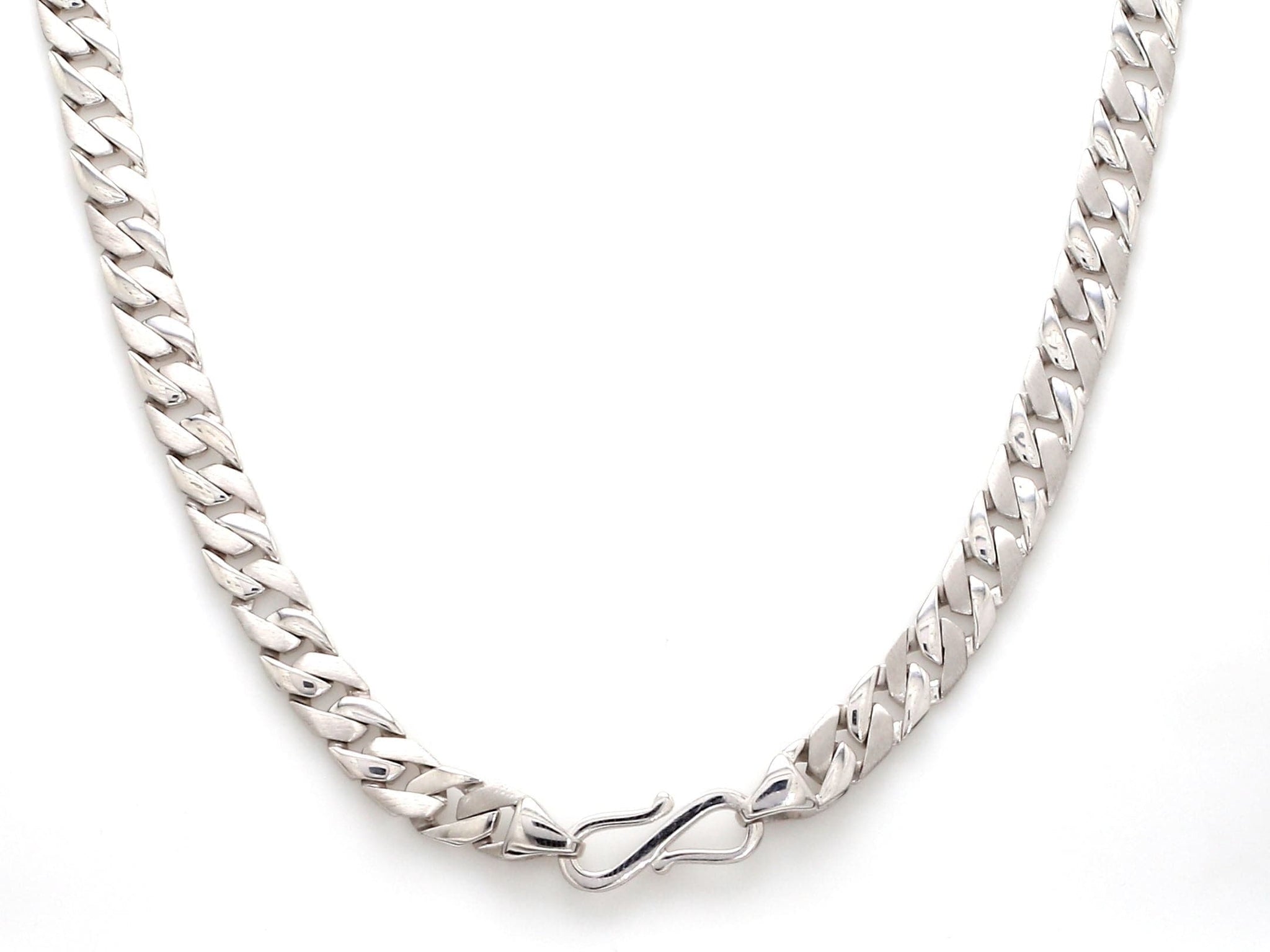 Lock Side View of Men's Heavy Platinum Chain JL PT 737