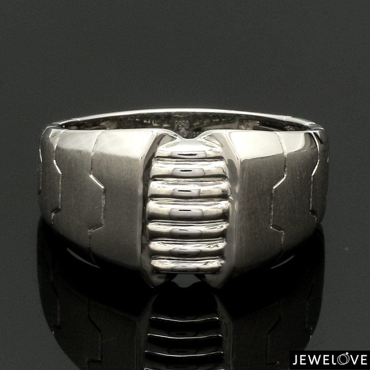 Jewelove™ Rings Men's Band only Men of Platinum | Heavy Platinum Ring for Leaders JL PT 685