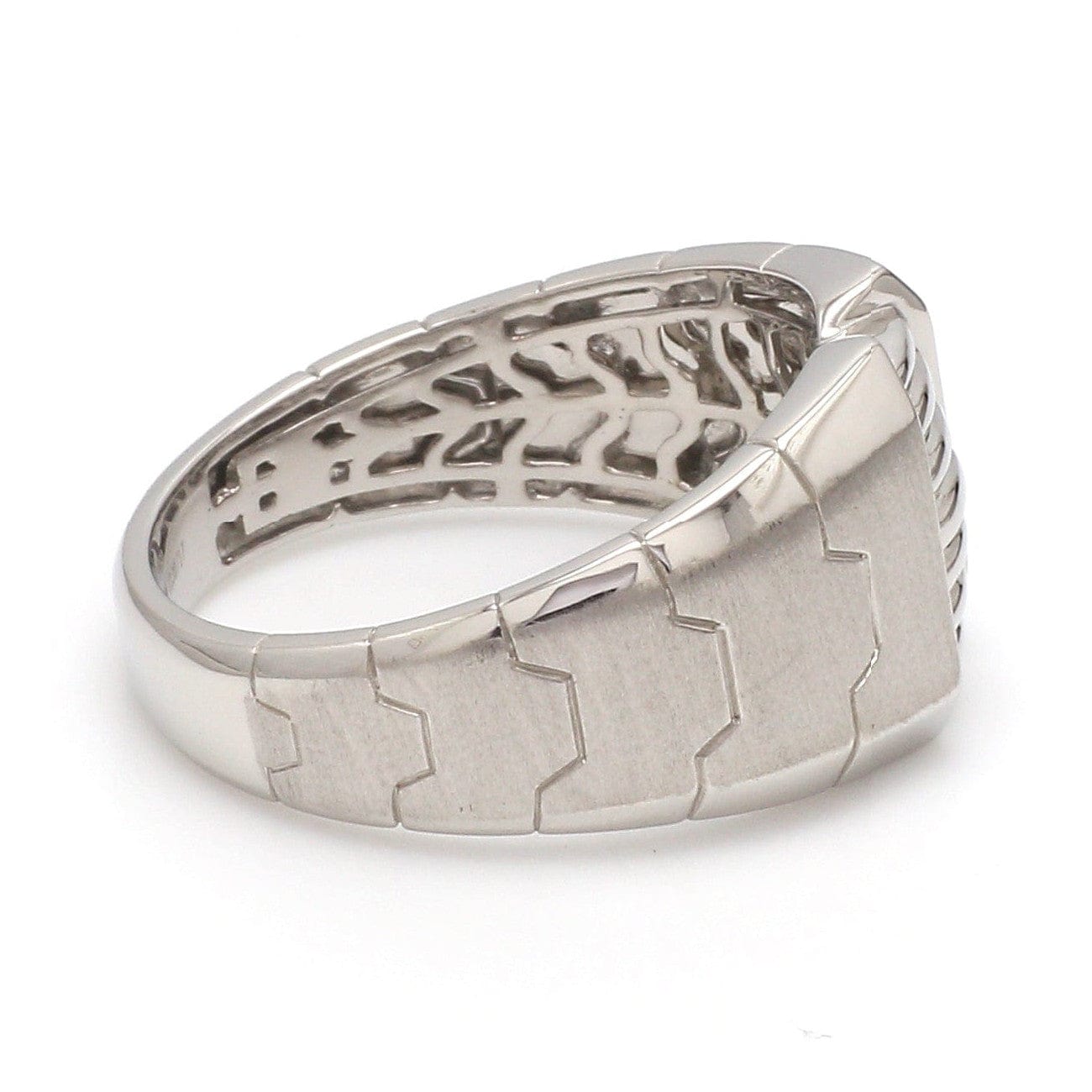 Jewelove™ Rings Men's Band only Men of Platinum | Heavy Platinum Ring for Leaders JL PT 685