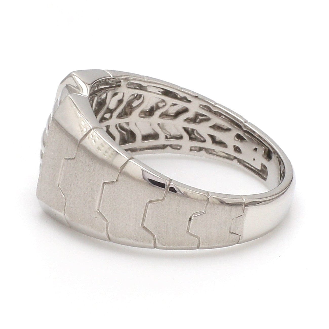 Jewelove™ Rings Men's Band only Men of Platinum | Heavy Platinum Ring for Leaders JL PT 685