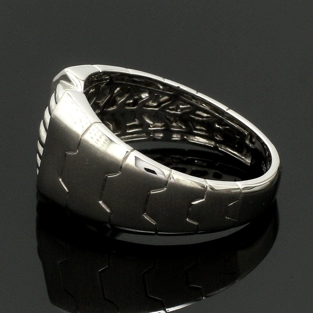 Jewelove™ Rings Men's Band only Men of Platinum | Heavy Platinum Ring for Leaders JL PT 685