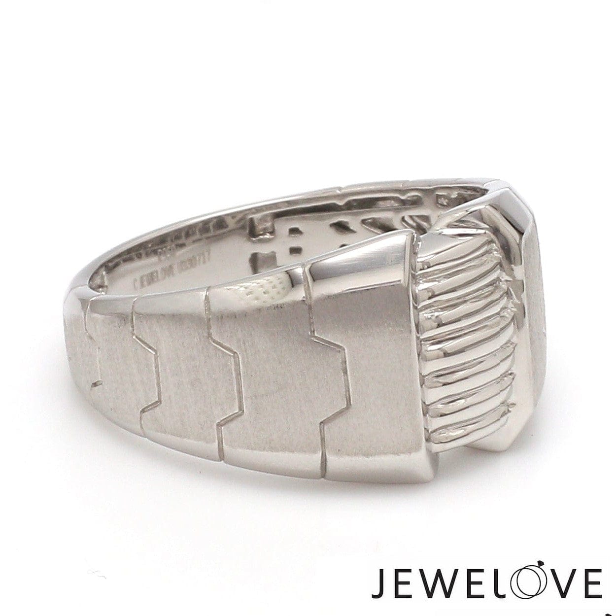 Jewelove™ Rings Men's Band only Men of Platinum | Heavy Platinum Ring for Leaders JL PT 685