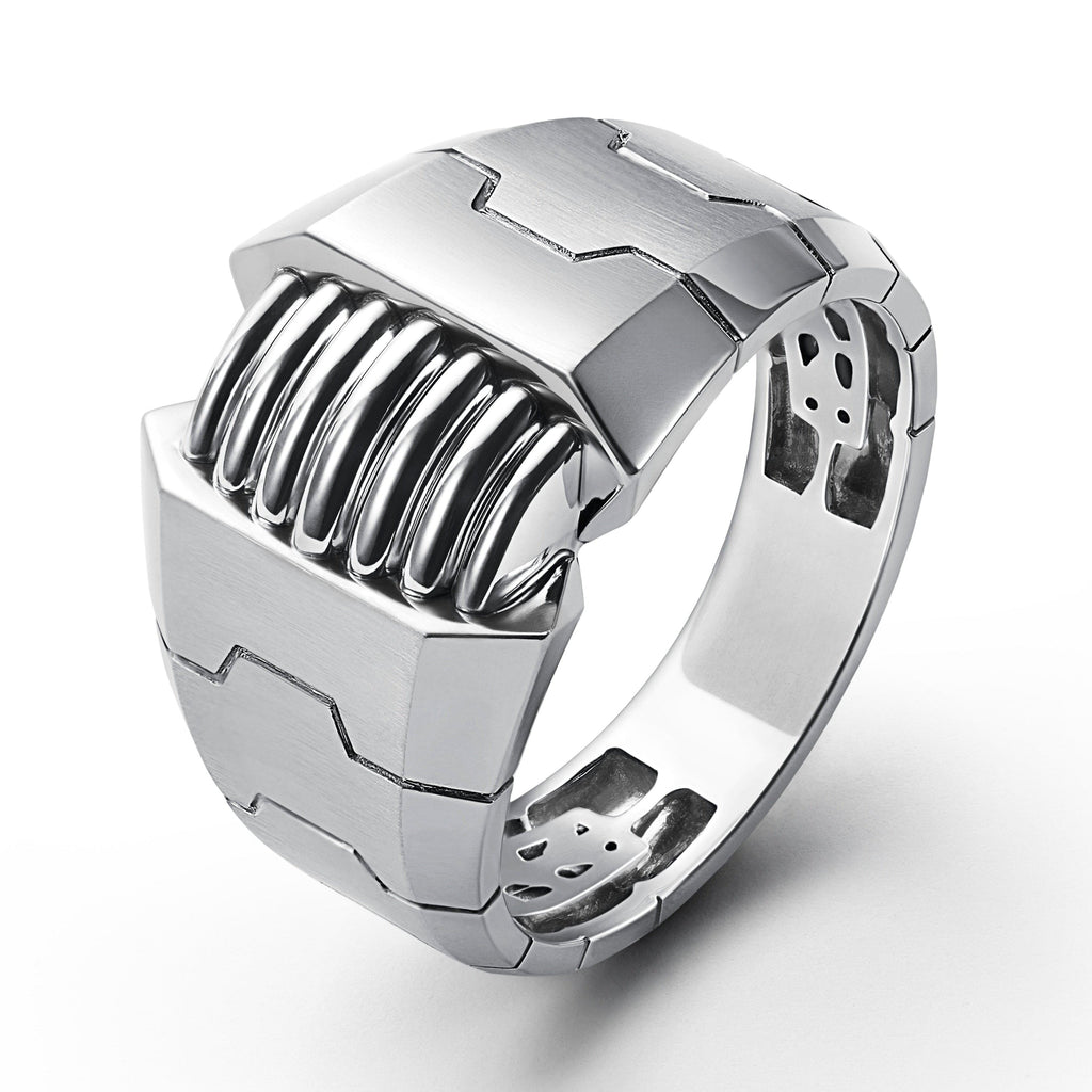 Jewelove™ Rings Men's Band only Men of Platinum | Heavy Platinum Ring for Leaders JL PT 685