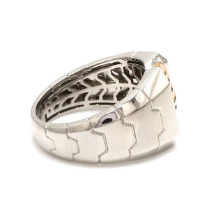 Jewelove™ Rings Men's Band only Men of Platinum | Heavy Platinum Rose Gold Ring for Leaders JL PT 685R