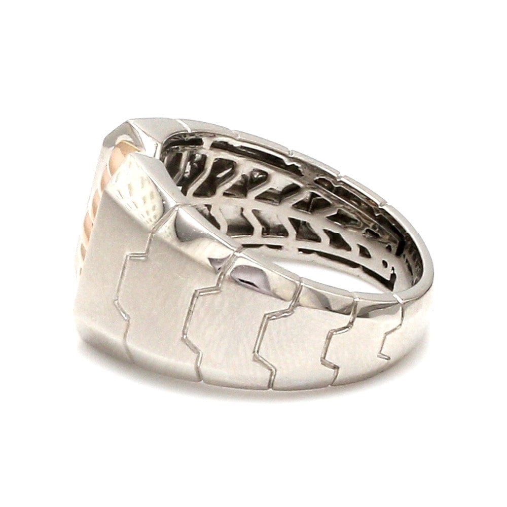 Jewelove™ Rings Men's Band only Men of Platinum | Heavy Platinum Rose Gold Ring for Leaders JL PT 685R