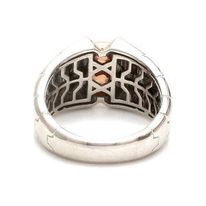 Jewelove™ Rings Men's Band only Men of Platinum | Heavy Platinum Rose Gold Ring for Leaders JL PT 685R