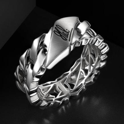 Jewelove™ Rings Men's band only Men of Platinum | Heavy Ring for Men JL PT MSD 101