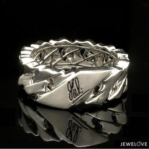 Jewelove™ Rings Men's band only Men of Platinum | Heavy Ring for Men JL PT MSD 101