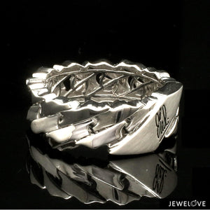 Jewelove™ Rings Men's band only Men of Platinum | Heavy Ring for Men JL PT MSD 101