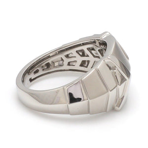 Jewelove™ Rings Men's Band only Men of Platinum | Heavy Samurai Platinum Ring JL PT 687