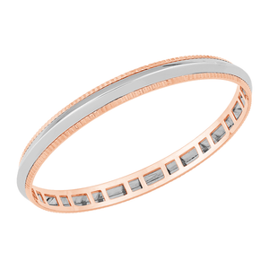 Jewelove™ Bangles & Bracelets Men of Platinum | Kada with Rose Gold for Men JL PTB 0153