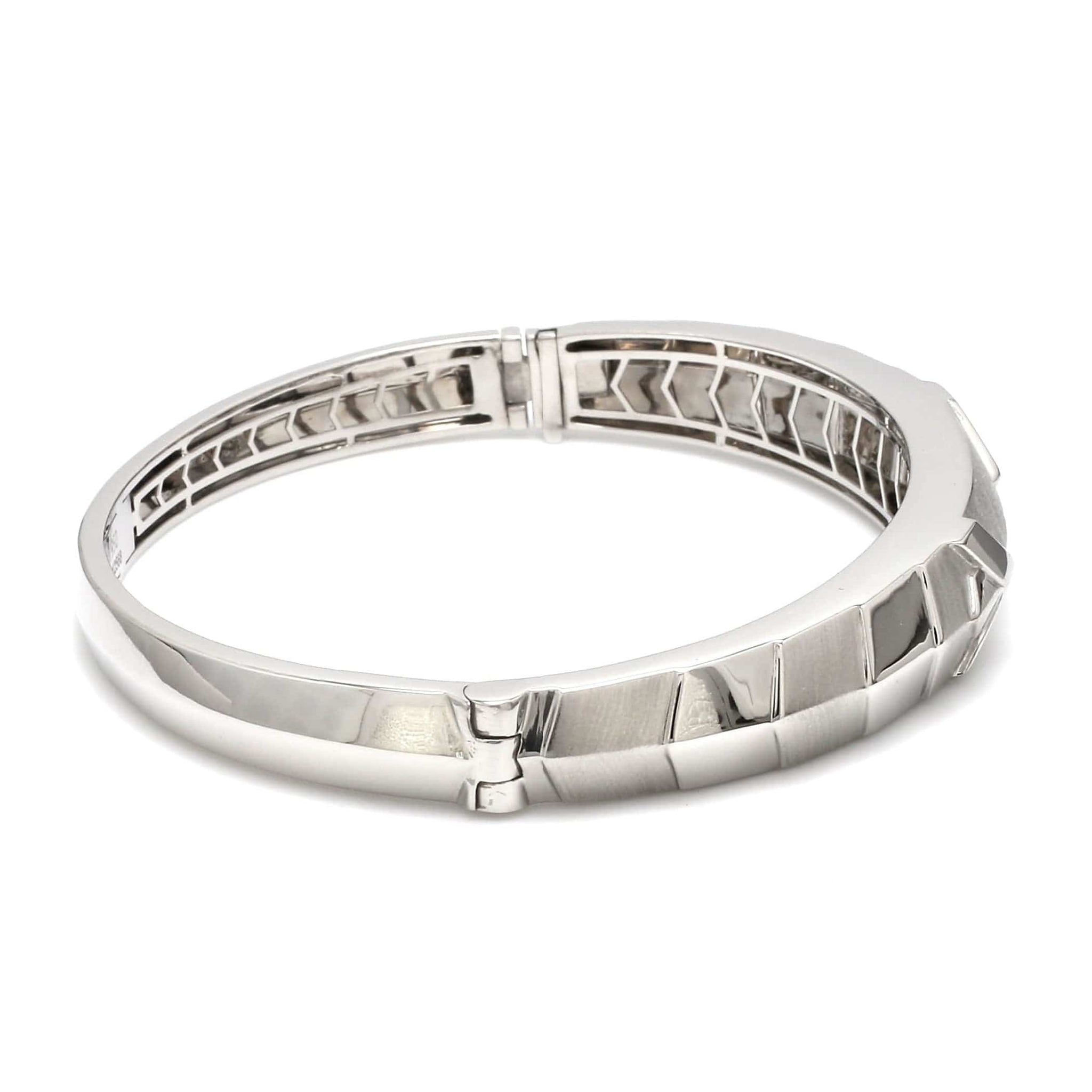 Jewelove™ Bangles & Bracelets Men of Platinum | Openable Samurai Platinum Kada JL PTB 653