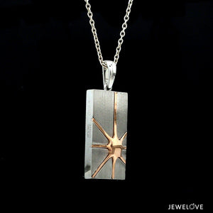 Jewelove™ Pendants Men of Platinum | Pendant for Men with Rose Gold JL PT P 244