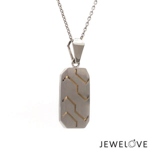 Men of Platinum | Pendant for Men with Rose Gold JL PT P 285   Jewelove™