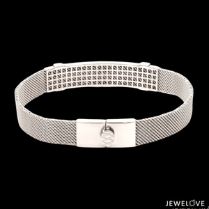 Jewelove™ Bangles & Bracelets Men of Platinum | Platinum Bracelet for Men JL PTB 813-A