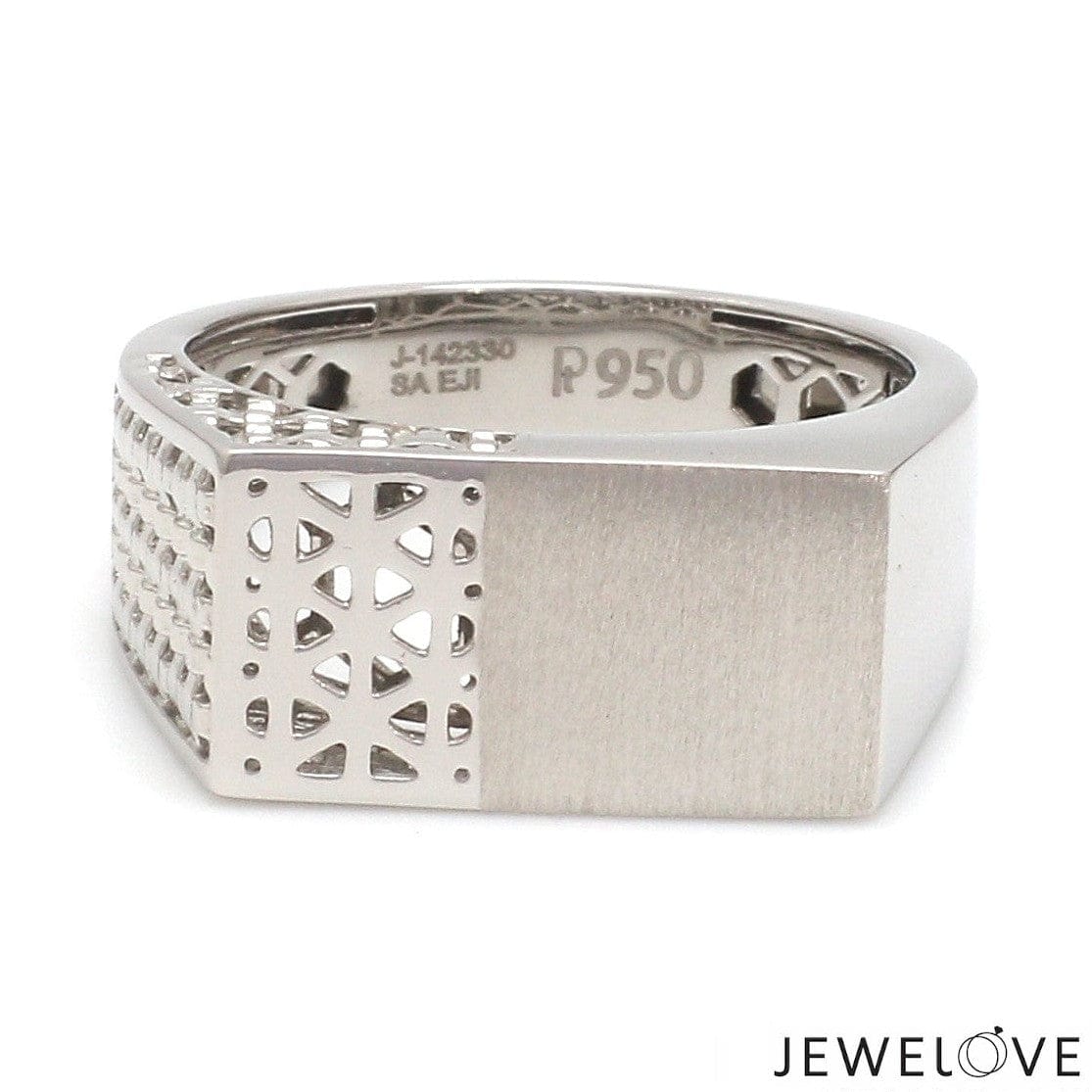 Jewelove™ Rings Men's Band only Men of Platinum | Platinum Ring for Men JL PT 1318