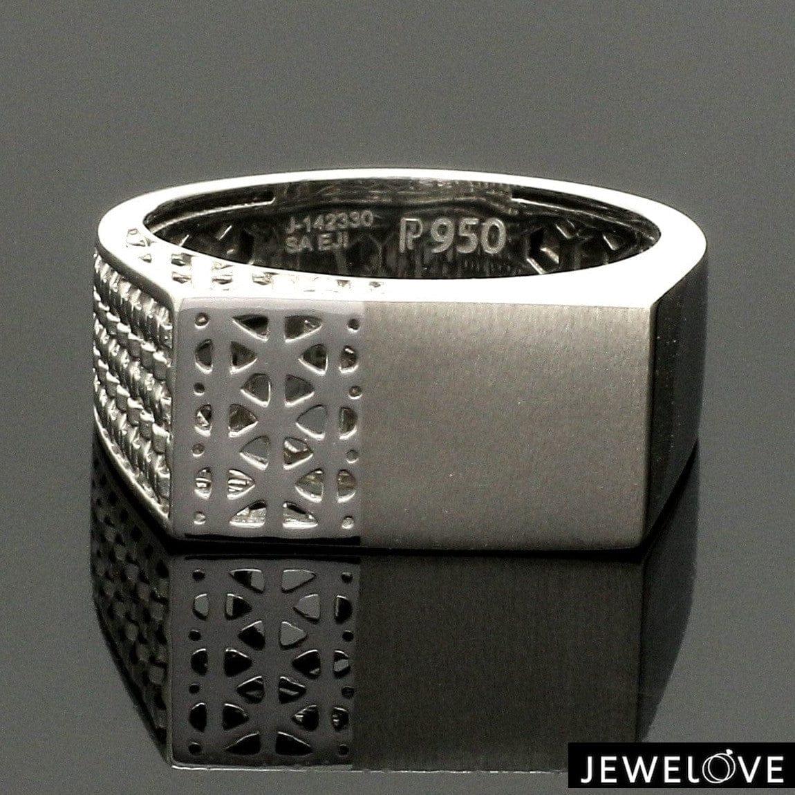 Jewelove™ Rings Men's Band only Men of Platinum | Platinum Ring for Men JL PT 1318