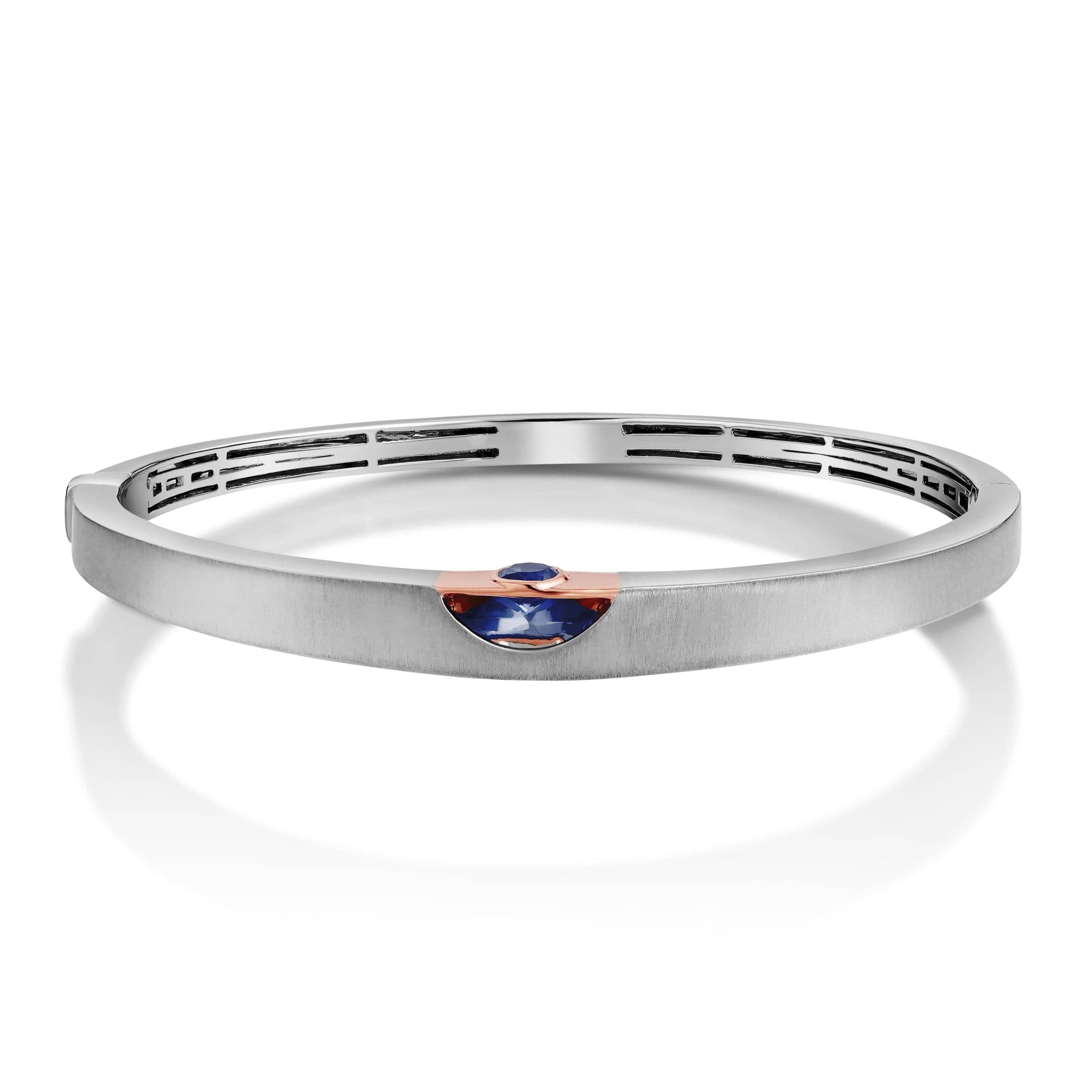 Jewelove™ Bangles & Bracelets Men of Platinum | Platinum Rose Gold Bracelet for Men JL PTB 801