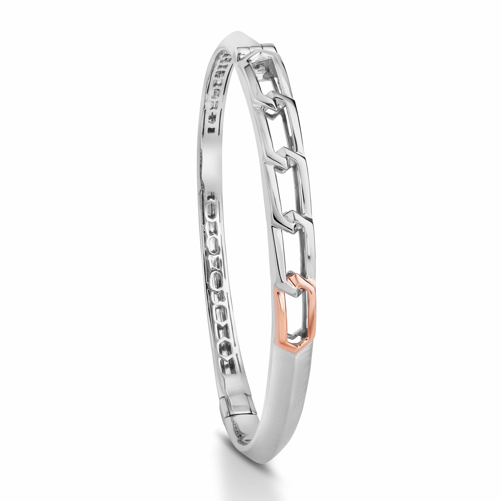 Jewelove™ Bangles & Bracelets Men of Platinum | Platinum & Rose Gold Bracelet for Men JL PTB 804