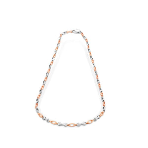 Jewelove™ Chains Men of Platinum | Pt + Rose Gold Chain for Men JL PT CH 1010