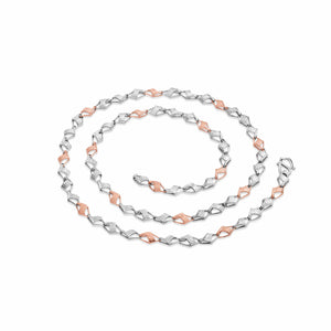 Jewelove™ Chains Men of Platinum | Pt + Rose Gold Chain for Men JL PT CH 1011