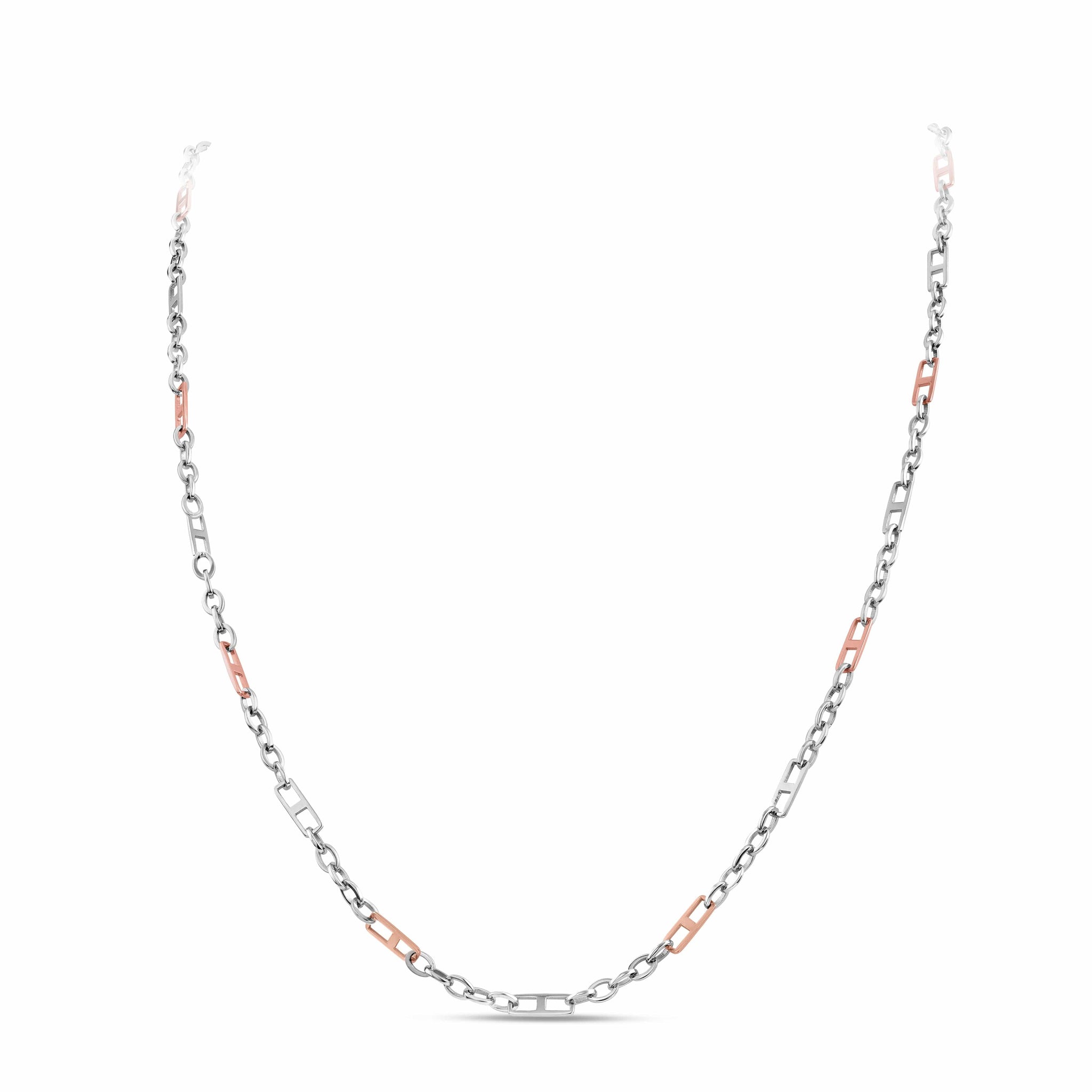 Jewelove™ Chains Men of Platinum | Pt + Rose Gold Chain for Men JL PT CH 1017