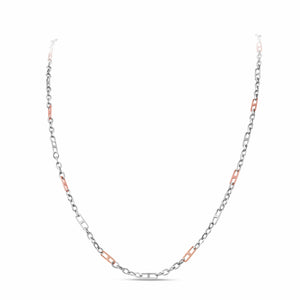 Jewelove™ Chains Men of Platinum | Pt + Rose Gold Chain for Men JL PT CH 1017