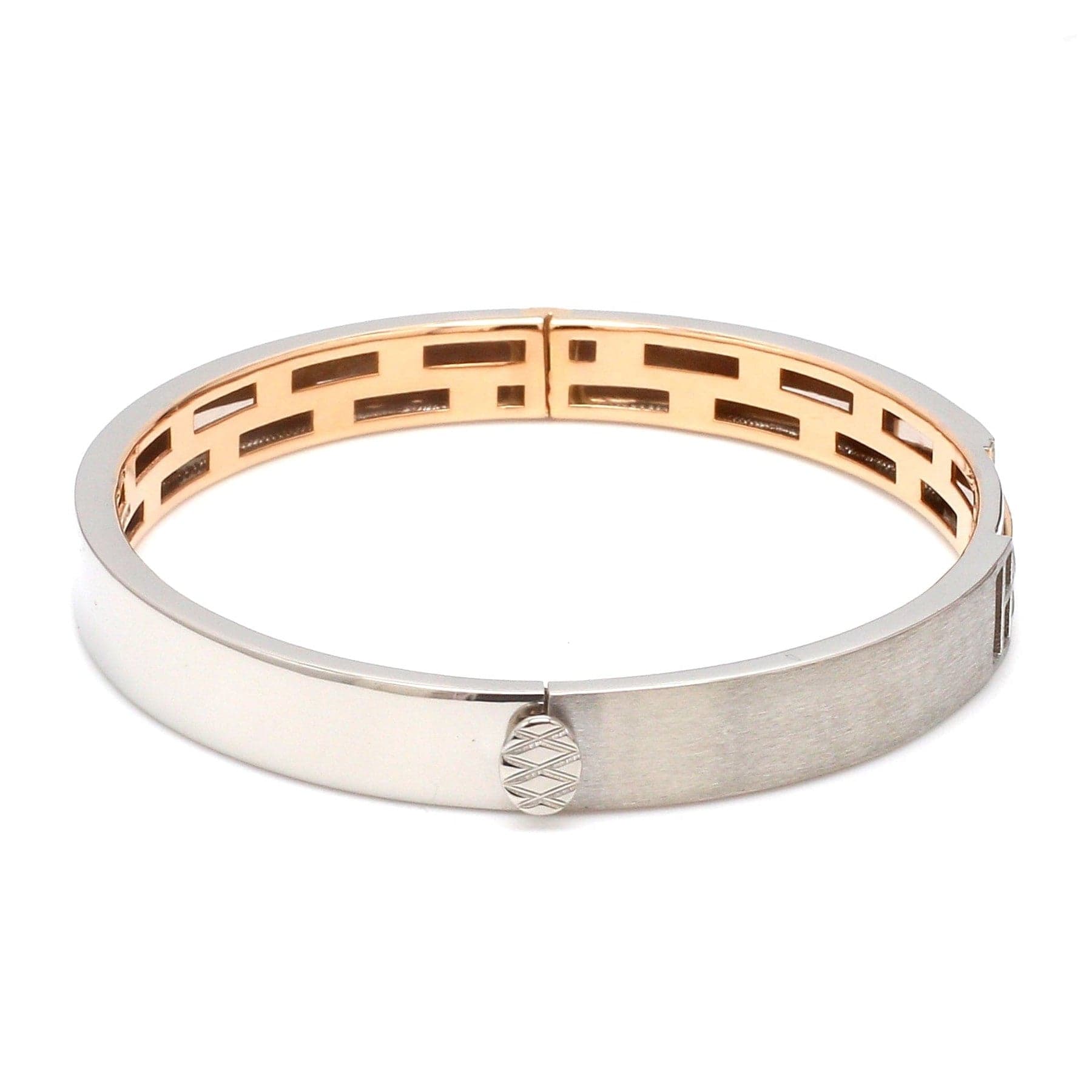 Jewelove™ Bangles & Bracelets Men of Platinum | Rose Gold Bracelet for Men JL PTB 1203