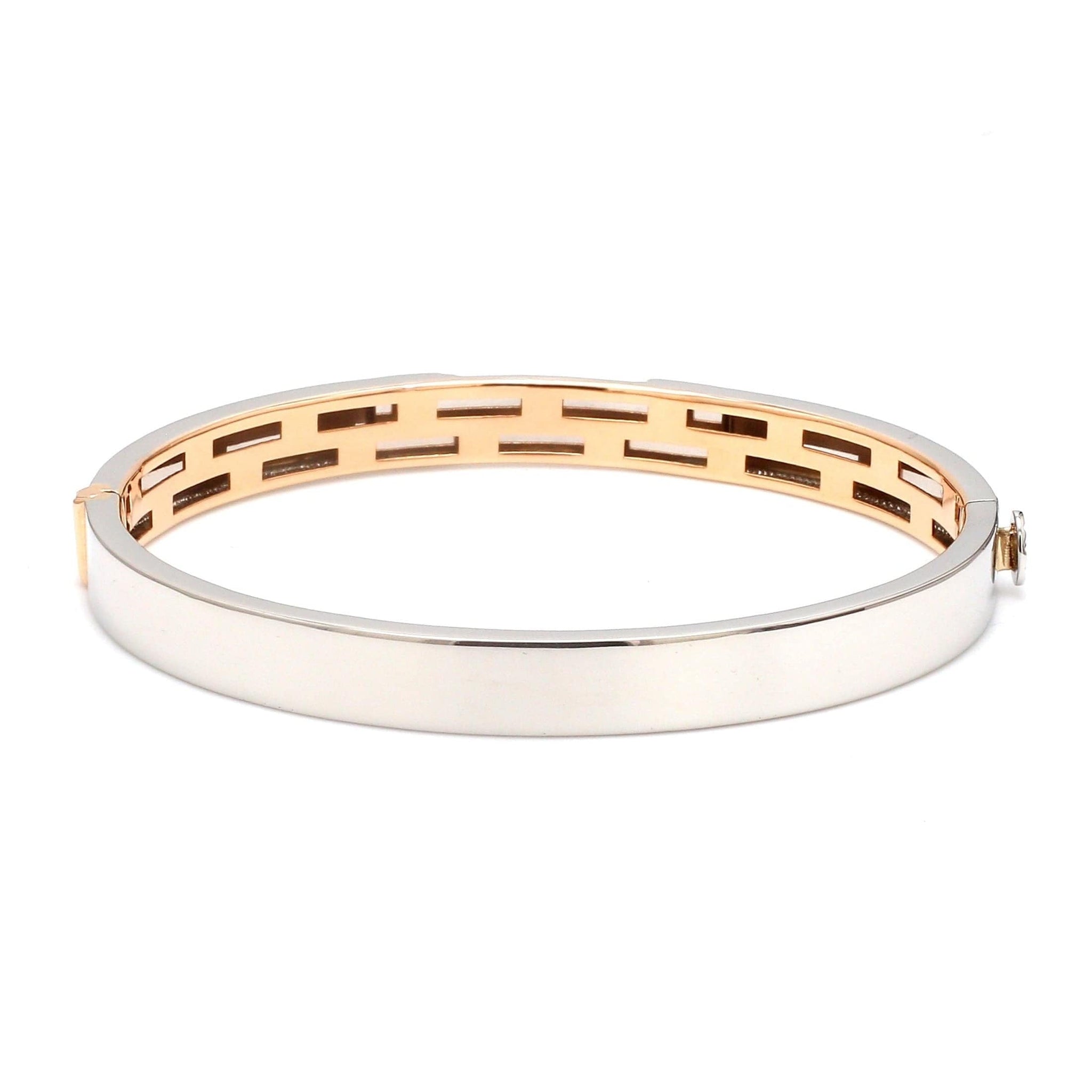 Jewelove™ Bangles & Bracelets Men of Platinum | Rose Gold Bracelet for Men JL PTB 1203