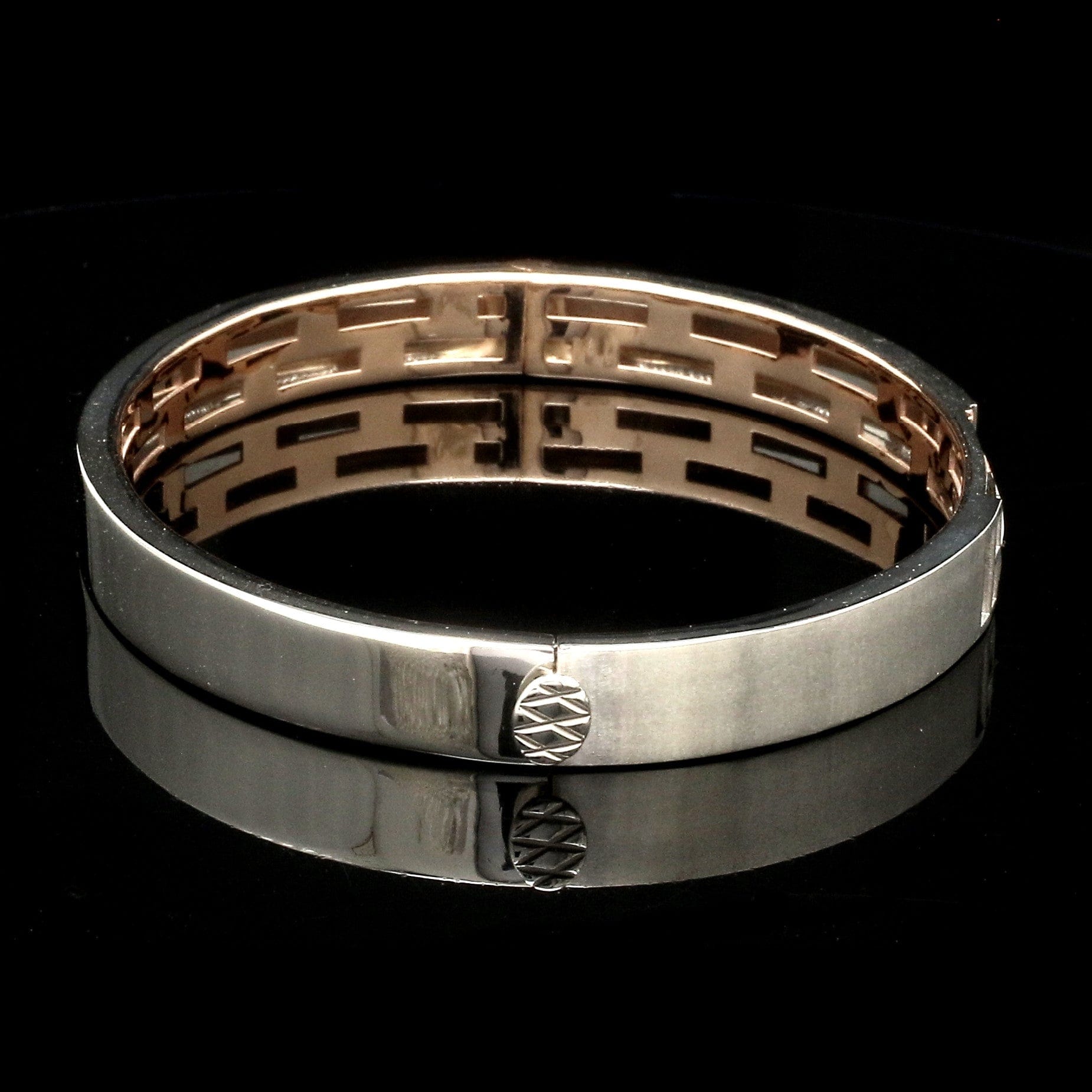 Jewelove™ Bangles & Bracelets Men of Platinum | Rose Gold Bracelet for Men JL PTB 1203