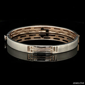 Jewelove™ Bangles & Bracelets Men of Platinum | Rose Gold Bracelet for Men JL PTB 1203