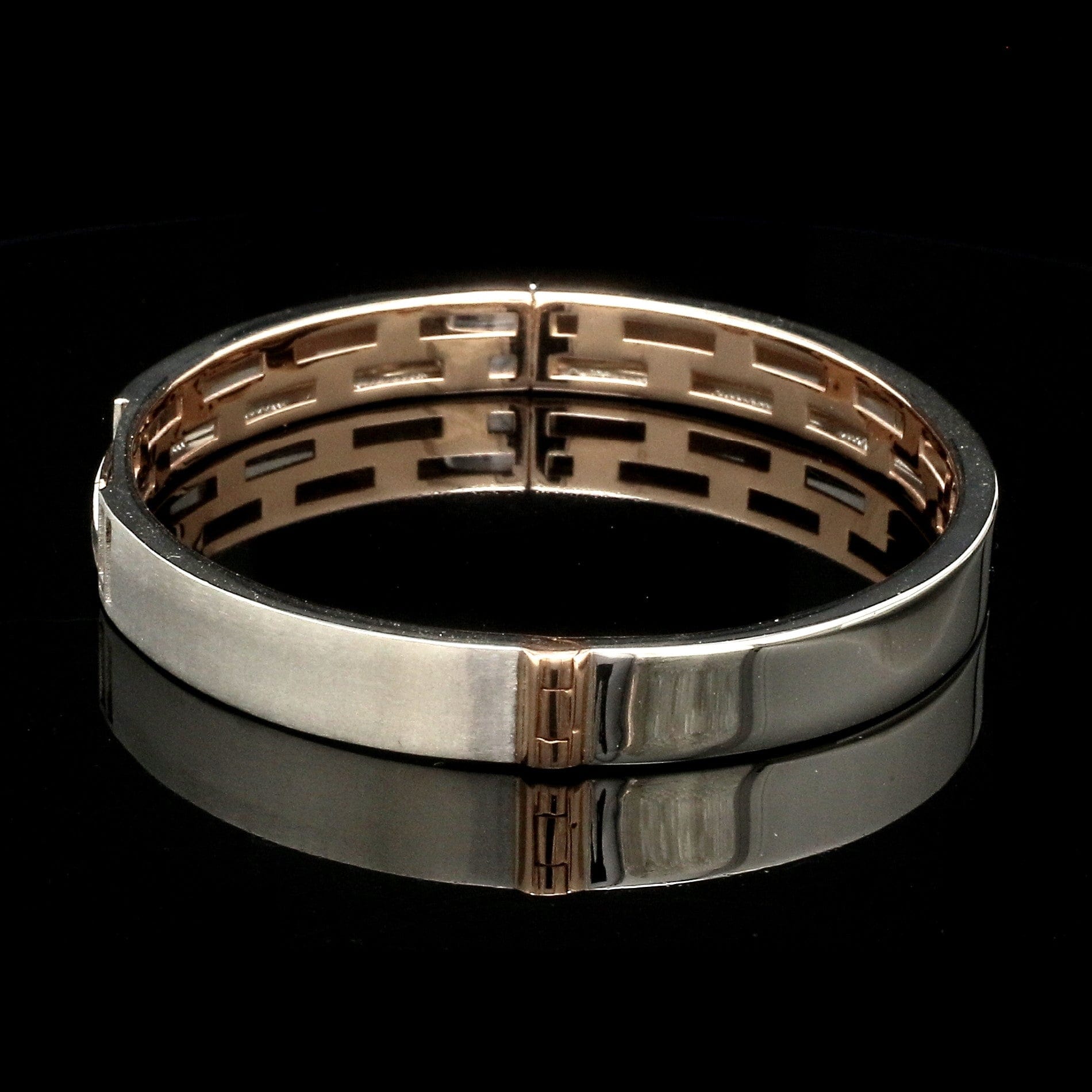 Jewelove™ Bangles & Bracelets Men of Platinum | Rose Gold Bracelet for Men JL PTB 1203