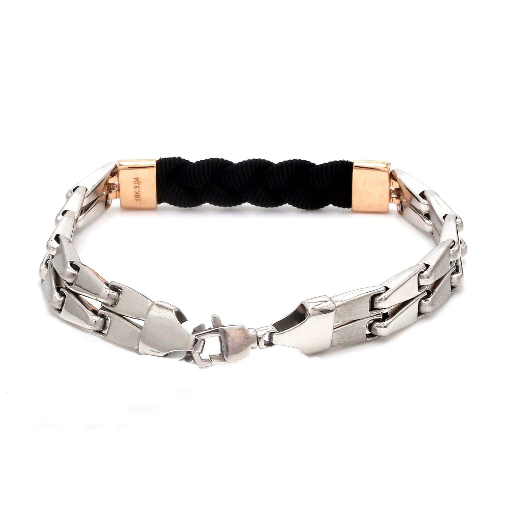 Jewelove™ Bangles & Bracelets Men of Platinum | Rose Gold Bracelet for Men JL PTB 1259