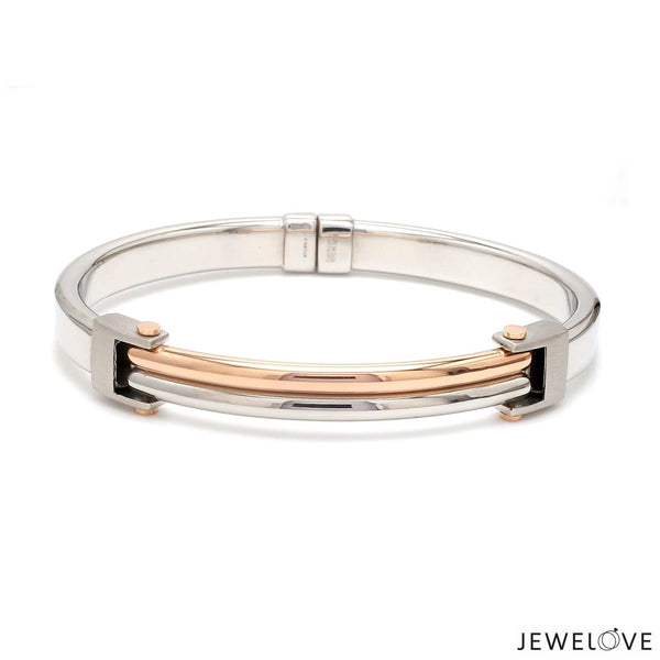 Jewelove™ Bangles & Bracelets Men of Platinum | Rose Gold  Bracelet for Men JL PTB 1269