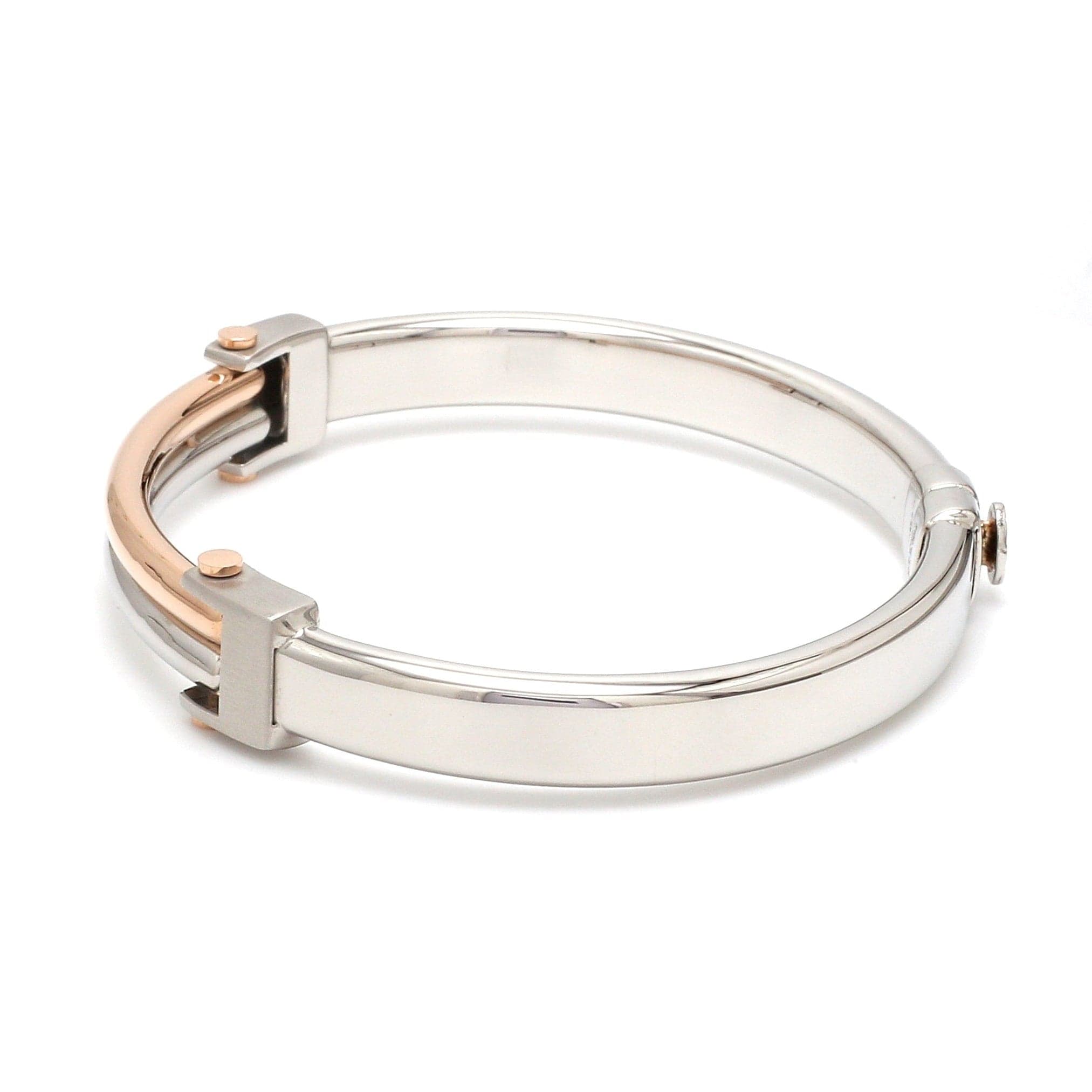 Jewelove™ Bangles & Bracelets Men of Platinum | Rose Gold  Bracelet for Men JL PTB 1269