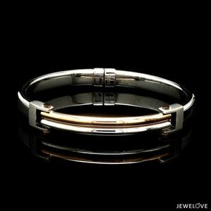 Jewelove™ Bangles & Bracelets Men of Platinum | Rose Gold  Bracelet for Men JL PTB 1269