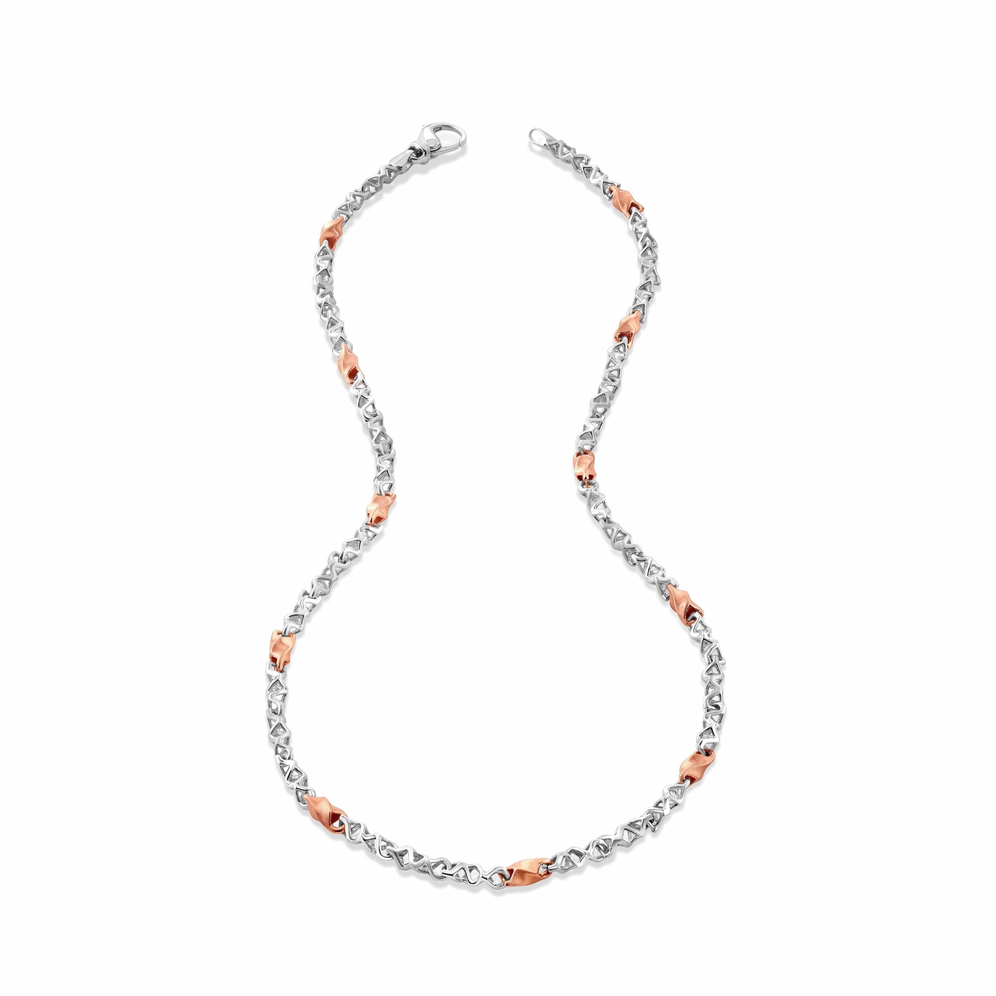 Jewelove™ Chains Men of Platinum | Rose Gold Fusion Chain for Men JL PT CH 1243