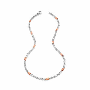 Jewelove™ Chains Men of Platinum | Rose Gold Fusion Chain for Men JL PT CH 1243