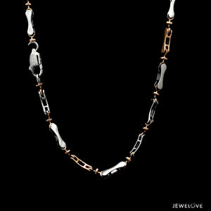 Jewelove™ Chains Men of Platinum | Rose Gold Fusion Chain for Men JL PT CH 759