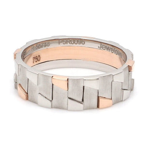 Jewelove™ Rings Men's Band only Men of Platinum | Rose Gold Fusion Ring for Men JL PT 684