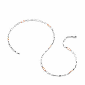 Jewelove™ Chains Men of Platinum | Rose Gold Links Chain for Men JL PT CH 1248