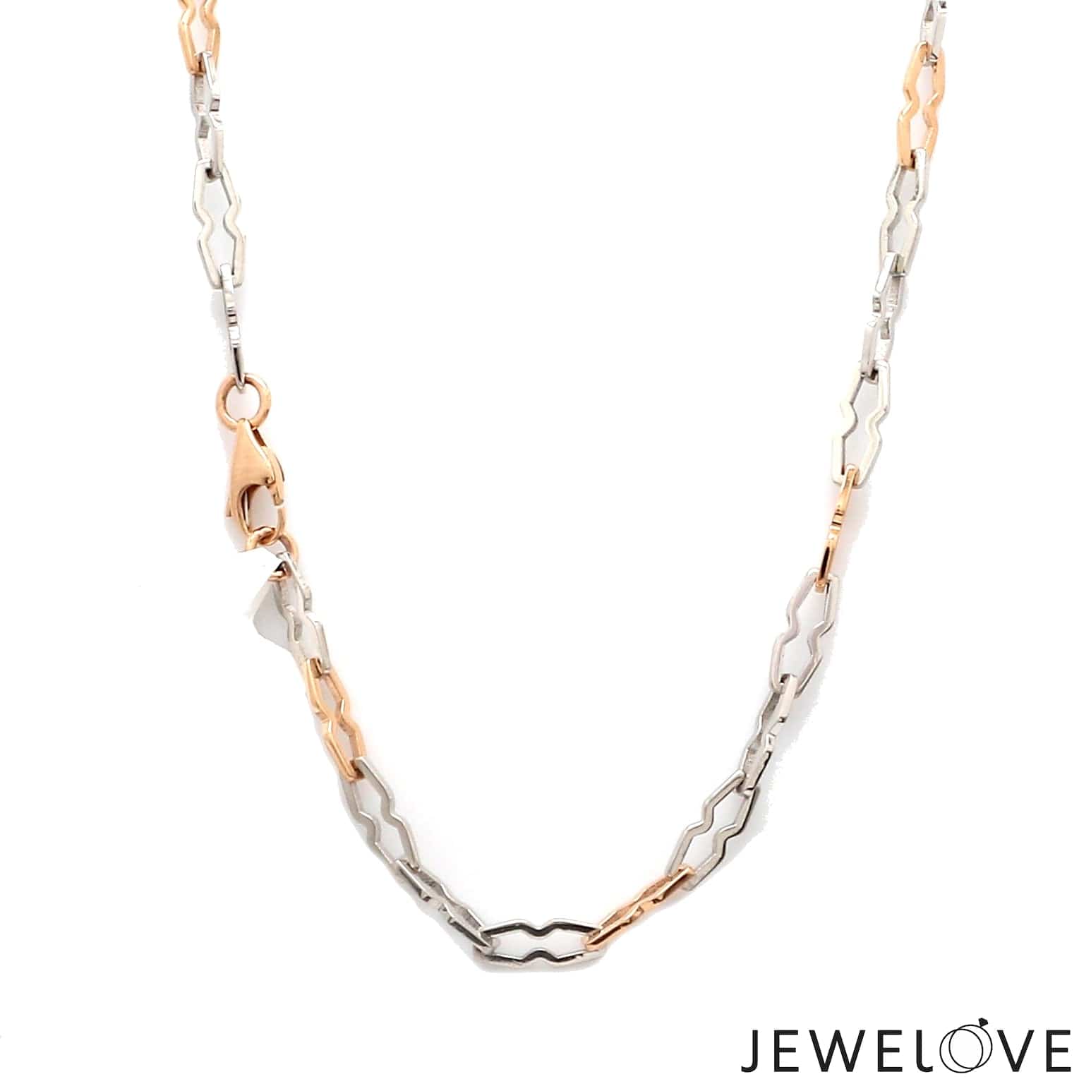 Jewelove™ Chains Men of Platinum | Rose Gold Links Chain for Men JL PT CH 1249-A