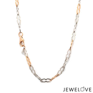 Jewelove™ Chains Men of Platinum | Rose Gold Links Chain for Men JL PT CH 1249-A