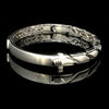 Jewelove™ Bangles & Bracelets Men of Platinum | Rose Gold with Black Enamel Kada for Men JL PTB MSD 101