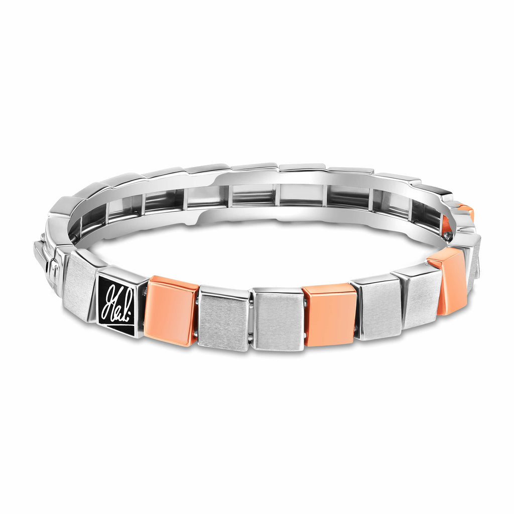 Jewelove™ Bangles & Bracelets Men of Platinum | Rose Gold with Bracelet for Men JL PTB MSD 103