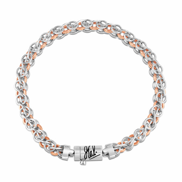 Jewelove™ Bangles & Bracelets Men of Platinum | Rose Gold with Bracelet for Men JL PTB MSD 104