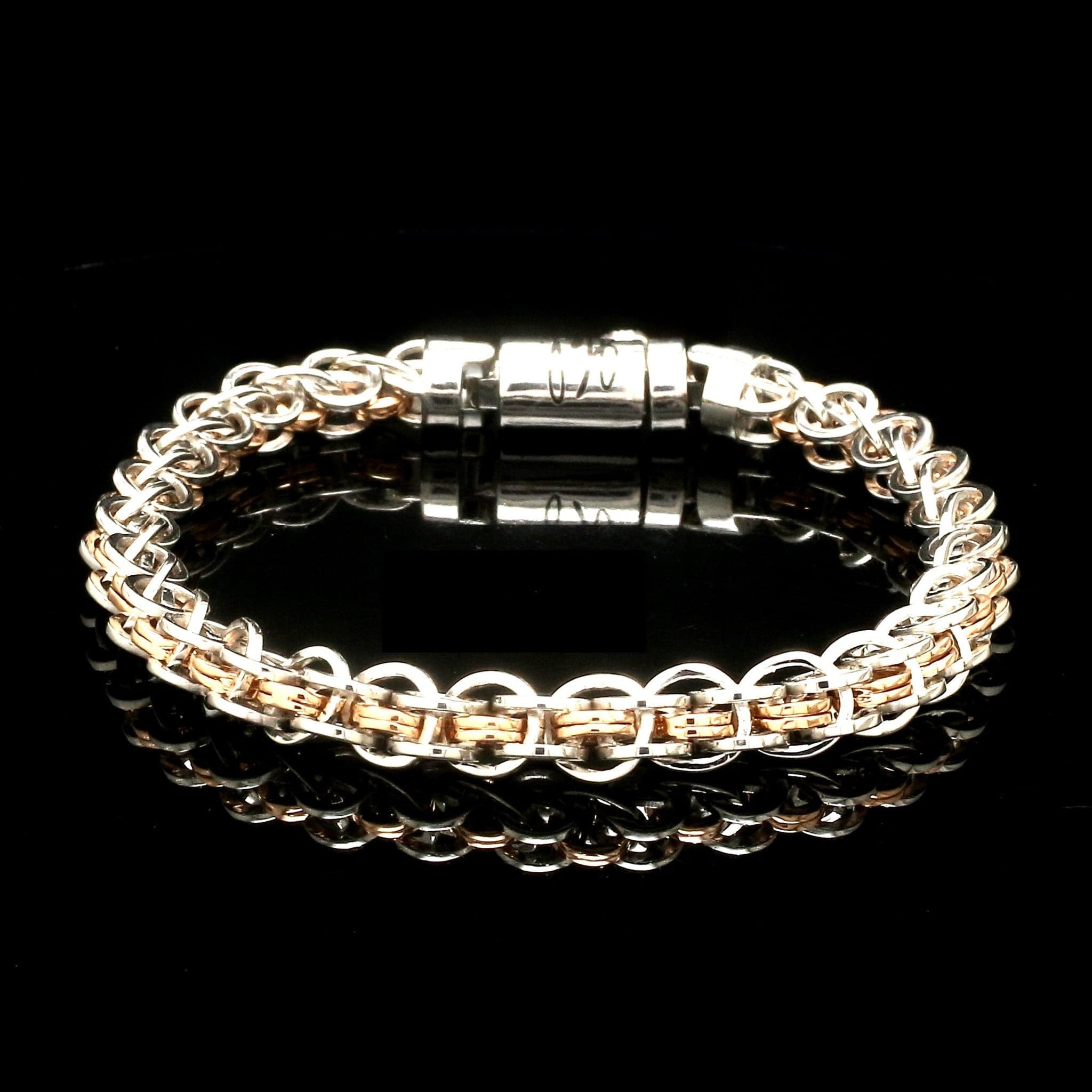 Jewelove™ Bangles & Bracelets Men of Platinum | Rose Gold with Bracelet for Men JL PTB MSD 104