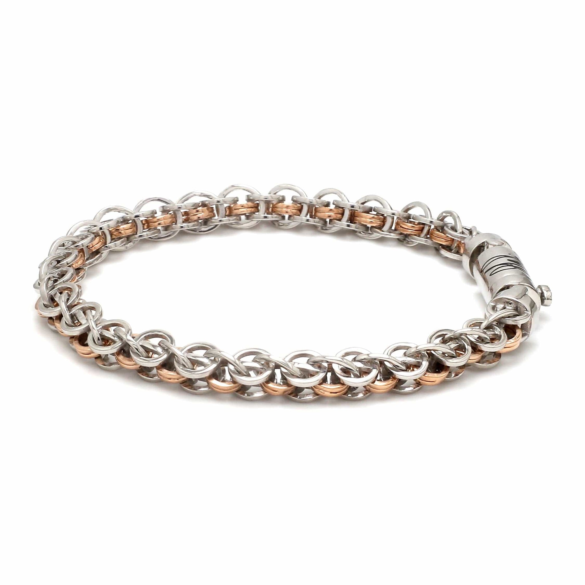 Jewelove™ Bangles & Bracelets Men of Platinum | Rose Gold with Bracelet for Men JL PTB MSD 104