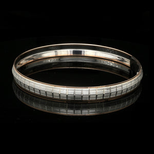 Jewelove™ Bangles & Bracelets Men of Platinum | Rose Gold with Kada for Men JL PTB MSD 106