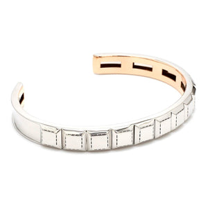 Jewelove™ Bangles & Bracelets Men of Platinum | Statement Platinum Cuboid Bracelet JL PTB 742